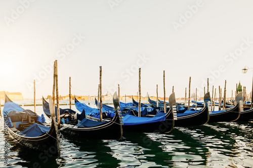 Gondeln im Venedig Urlaub  in Italien am San Giorgio Maggiore © MKS