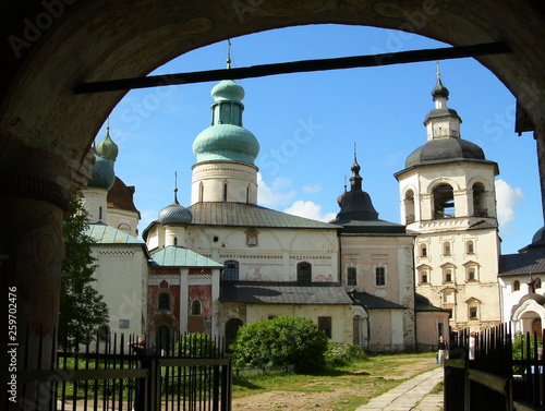 Old orthodox monasteries in Moscow and Vologda city Russia