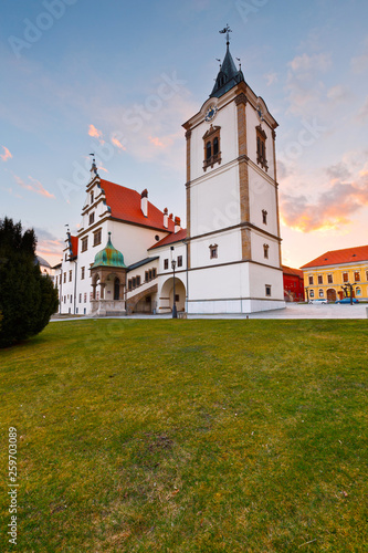 Old town hall in the main square of UNESCO listed medieval town of Levoca in eastern Slovakia.
