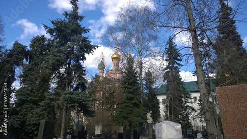 Old orthodox monasteries in Moscow and Vologda city Russia