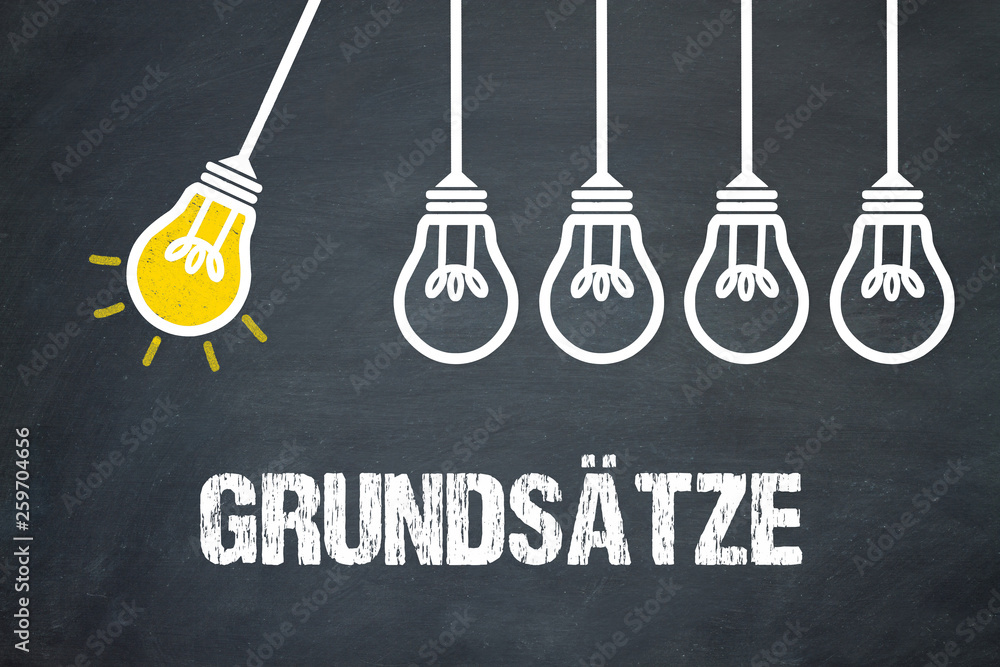 Fototapeta premium Grundsätze