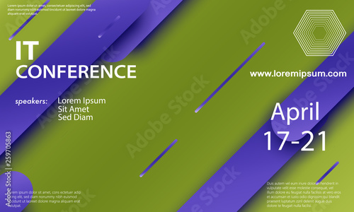 Conference announcement design template