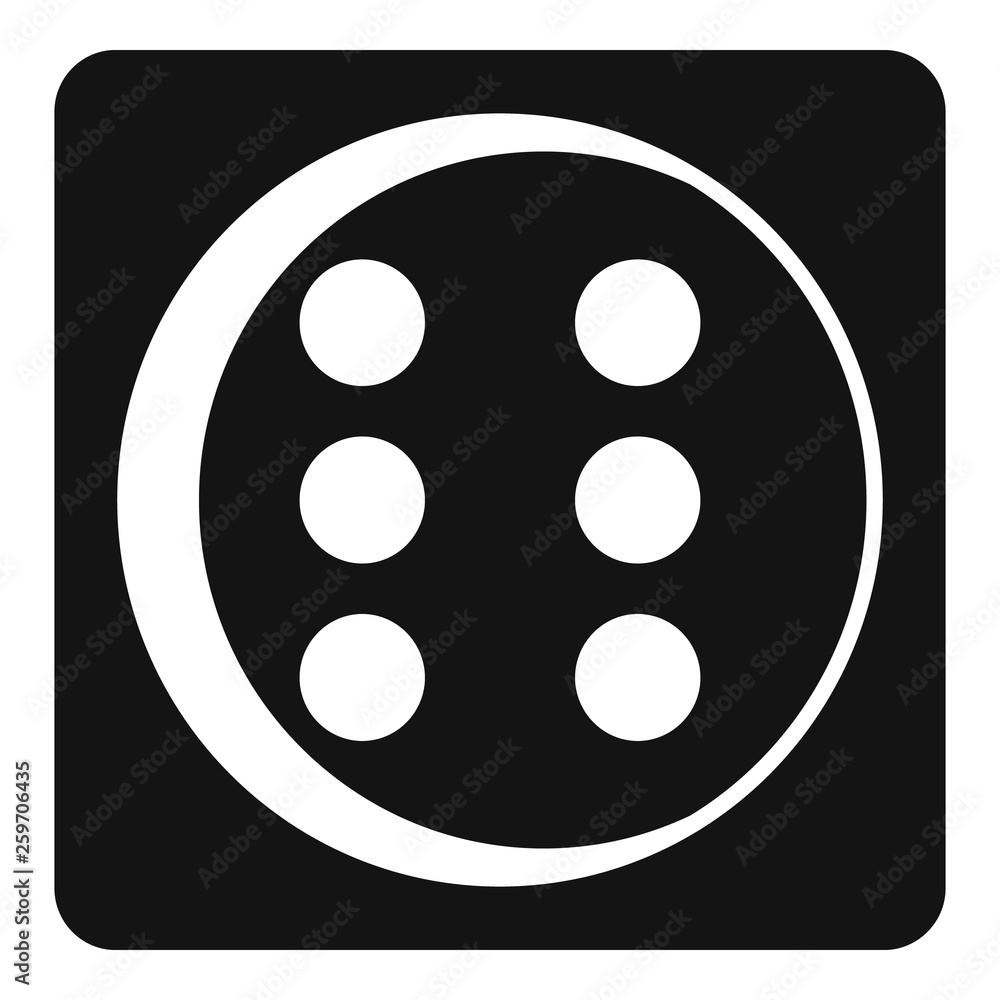 Dice icon. Simple illustration of dice vector icon for web design isolated on white background Dice icon. Simple illustration of dice vector icon for web design isolated on white background