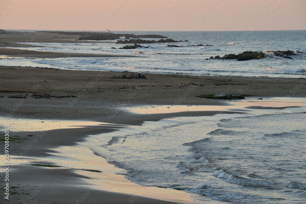 Beautiful Seascape during Sunrise, Mediterranean Sea, Donnalucata, Scicli, Ragusa, Sicily, Italy, Europe