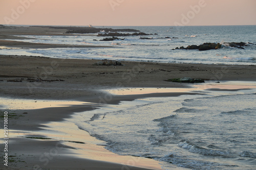 Beautiful Seascape during Sunrise  Mediterranean Sea  Donnalucata  Scicli  Ragusa  Sicily  Italy  Europe