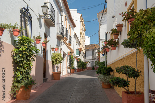 Estepona - typical white town in Andalusia, Spain © luna2631