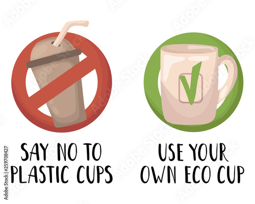 Ecological concept - plastic