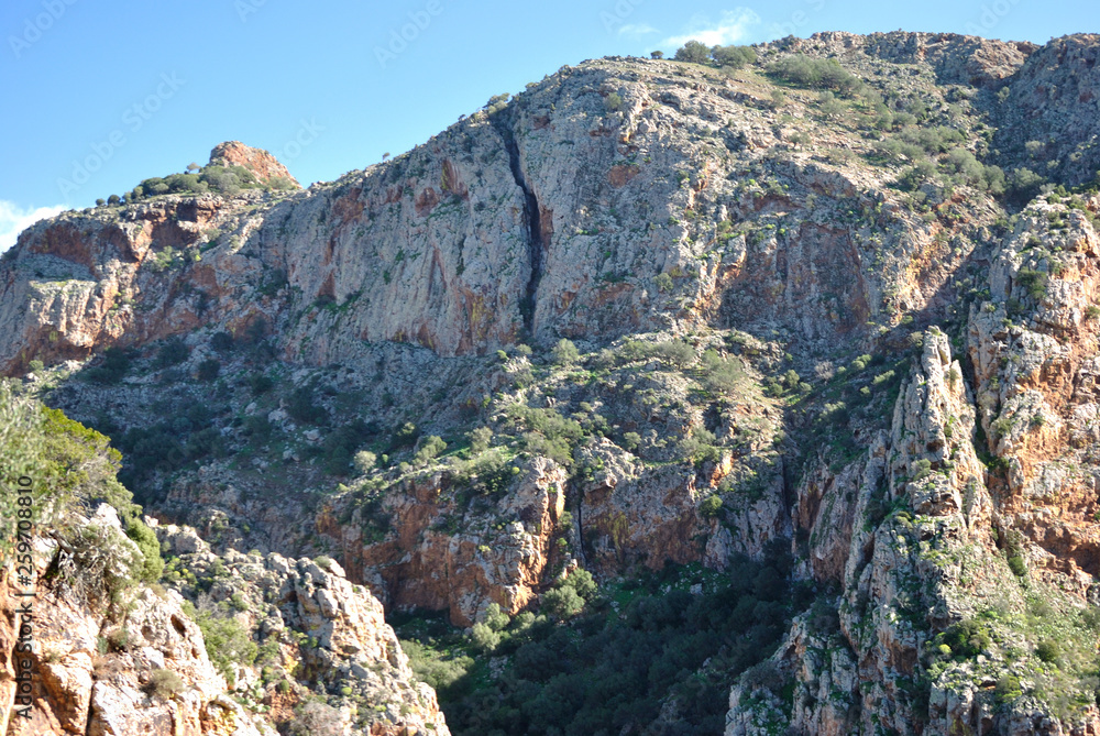 Fototapeta premium Le montagne di Sarroch in località Bidda Mores