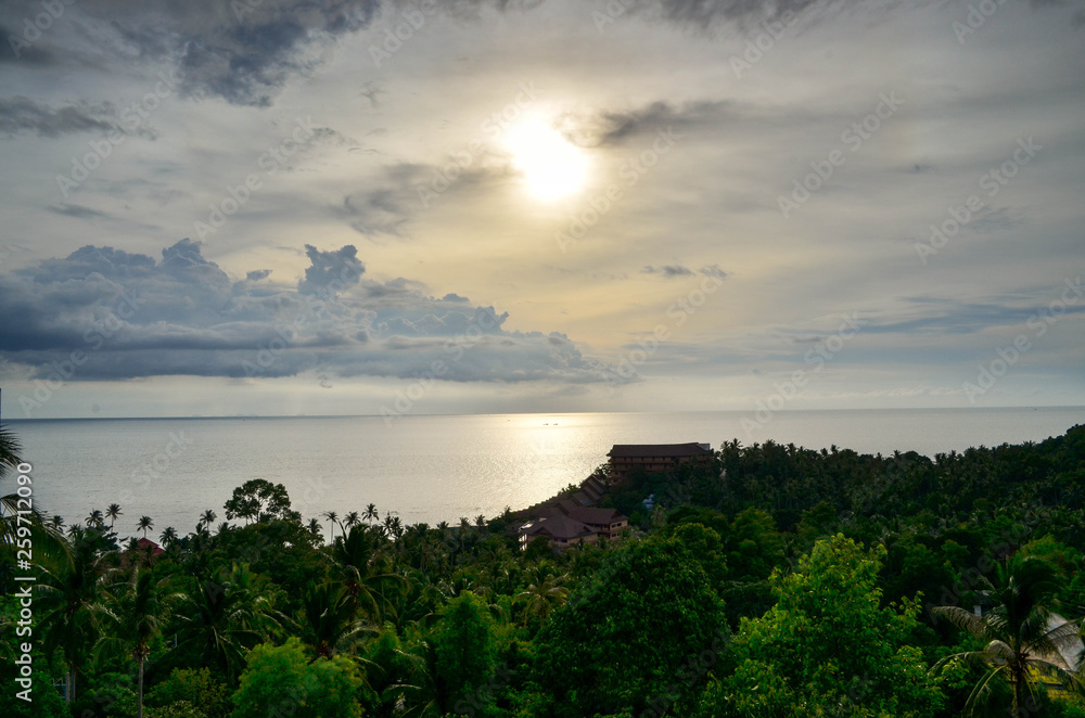 Panoramic view of Ko Pha Ngan Thailand.