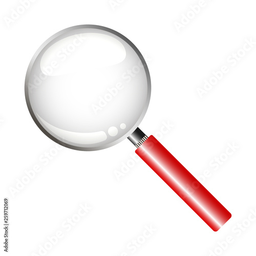 Magnifying glass to search