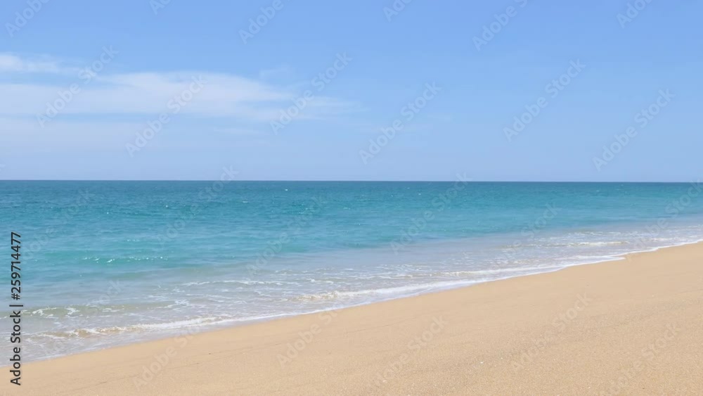 Beautiful sea and beach, Mai Khao Beach, Phuket, Thailand Beautiful sea and beach, Mai Khao Beach, Phuket, Thailand