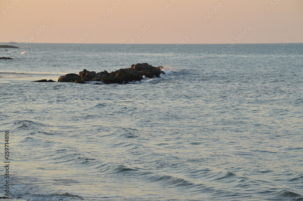 Beautiful Seascape during Sunrise, Mediterranean Sea, Donnalucata, Scicli, Ragusa, Sicily, Italy, Europe Beautiful Seascape during Sunrise, Mediterranean Sea, Donnalucata, Scicli, Ragusa, Sicily, Italy, Europe