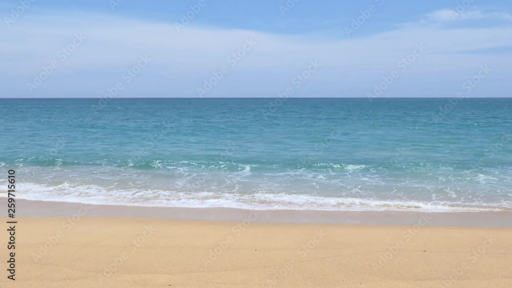 Beautiful sea and beach, Mai Khao Beach, Phuket, Thailand Beautiful sea and beach, Mai Khao Beach, Phuket, Thailand