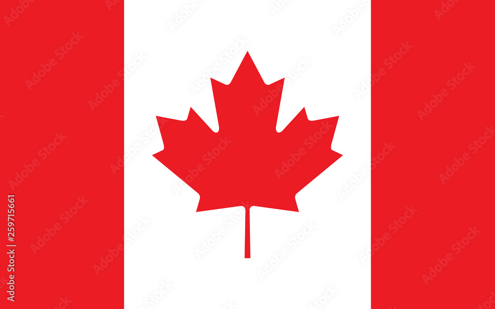 Naklejka premium canadian_flag_vector