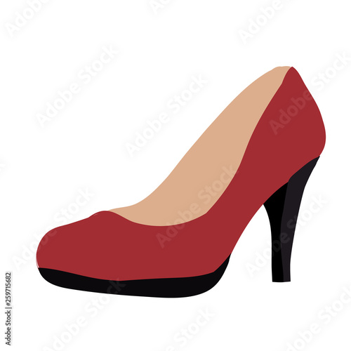 vector isolated shoes red heeled shoes