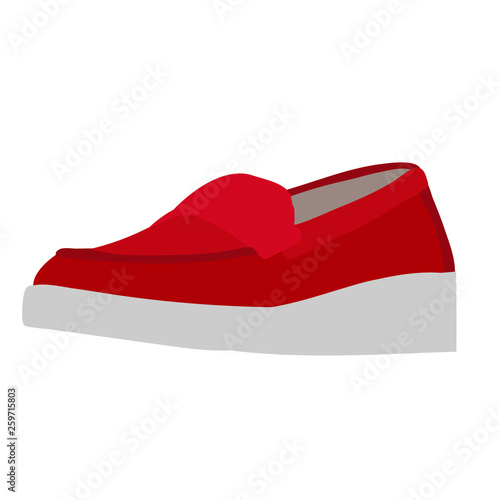 red moccasin shoes