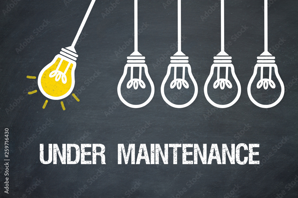 Naklejka premium Under Maintenance 
