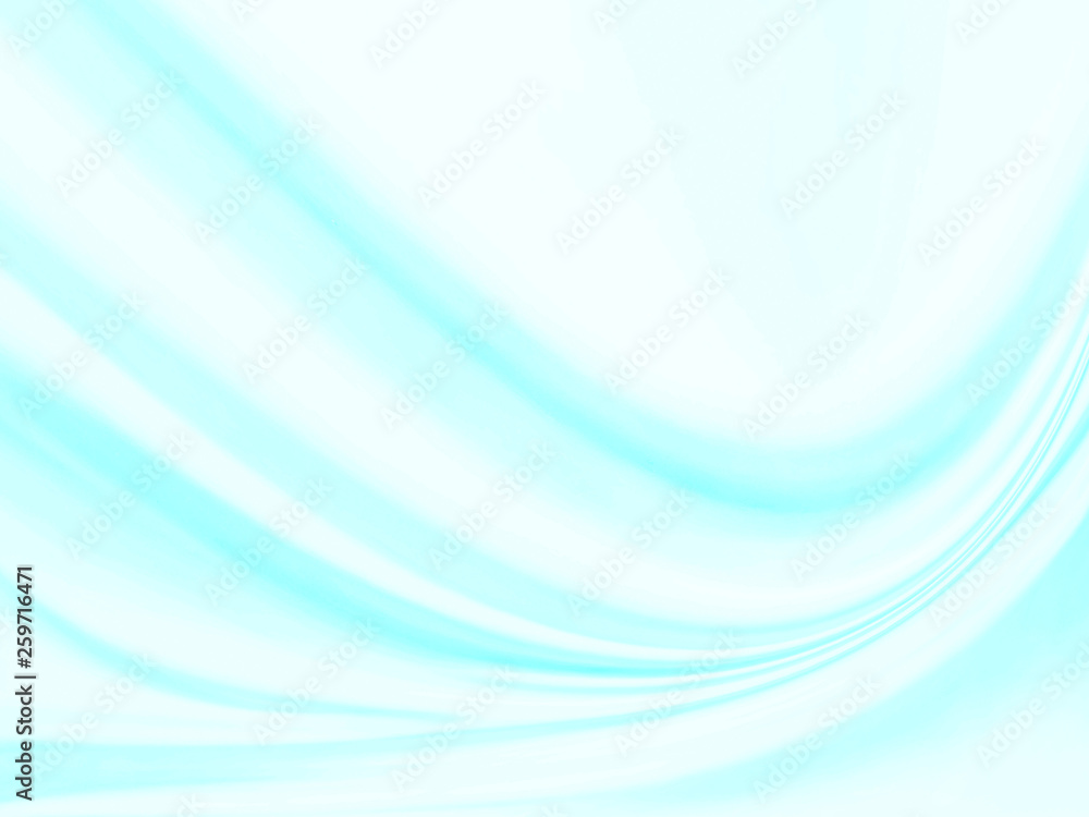 Naklejka premium zielony materiał z miękkimi falami na abstrakcyjnym tle