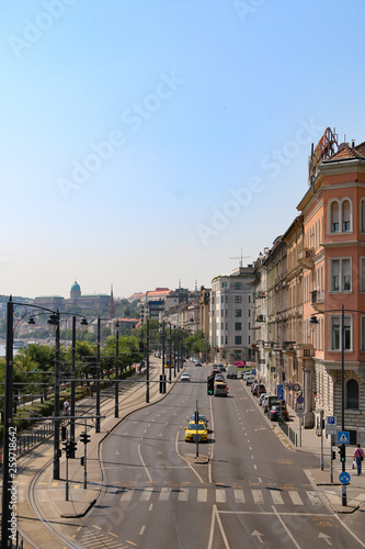Canvas Print Streets of budapest hungary