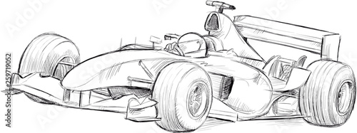 formula 1 vector drawing