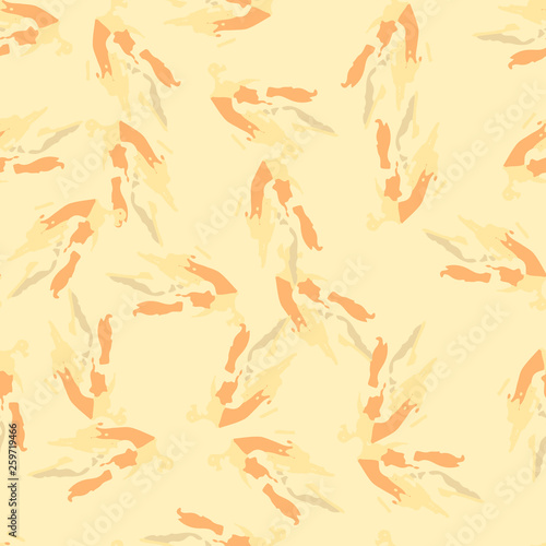 Desert camouflage of various shades of orange, beige and yellow colors © Ko_Te