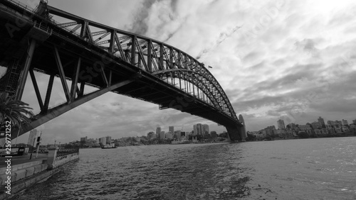 Sydney Harbour Bridge Black and White © Andrew Roach