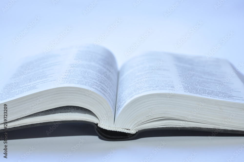open book on white background open book on white background