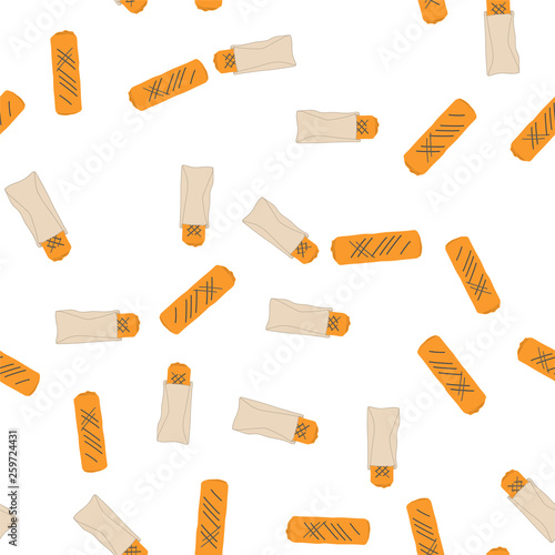 Doner shaurma shawerma  seamless pattern vector 