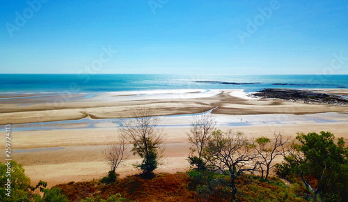Lee Point beach at low tide. Lee Point in the  northern suburb of the city of Darwin, Northern Territory, Australia is a well-developed picnic and recreation area.