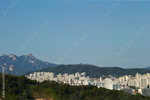 Cityscape with in the mountains and sky © mnimage