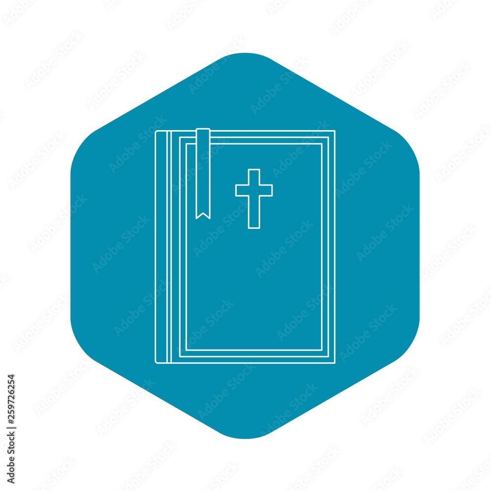 Bible icon. Outline illustration of bible vector icon for web Bible icon. Outline illustration of bible vector icon for web