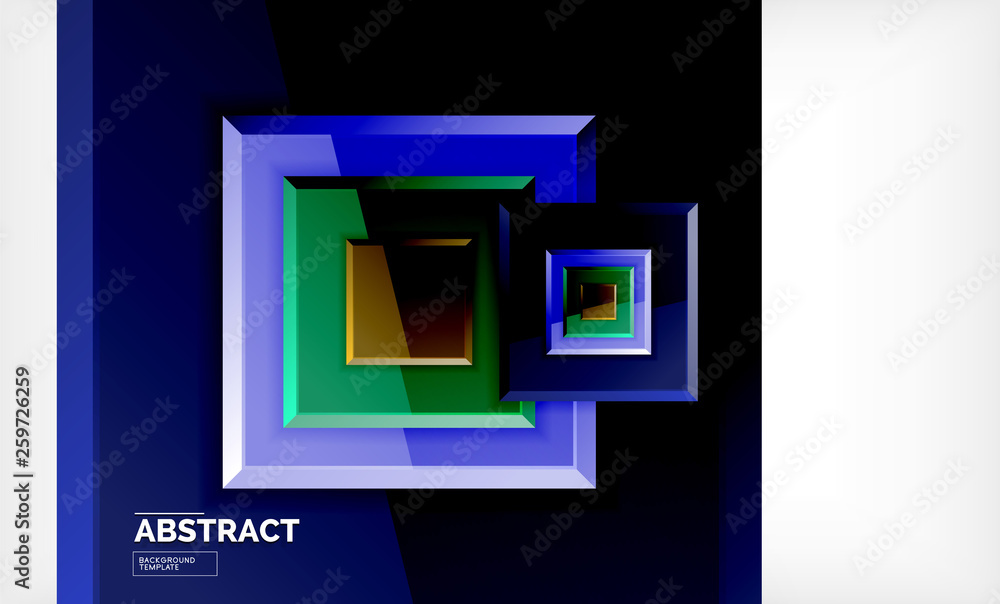 Geometric abstract background, modern square design Geometric abstract background, modern square design