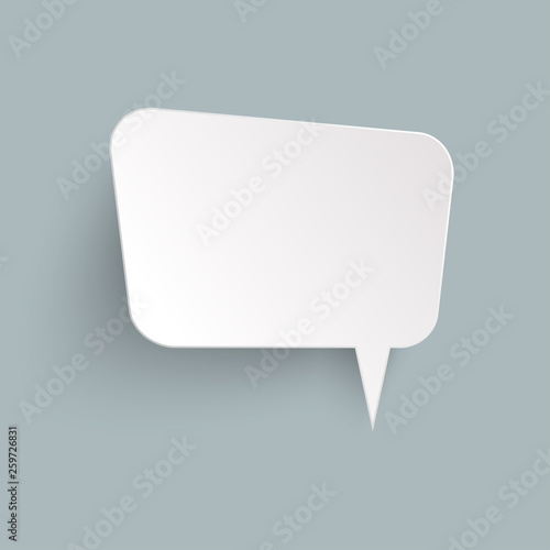 sticker speech bubble with shadow