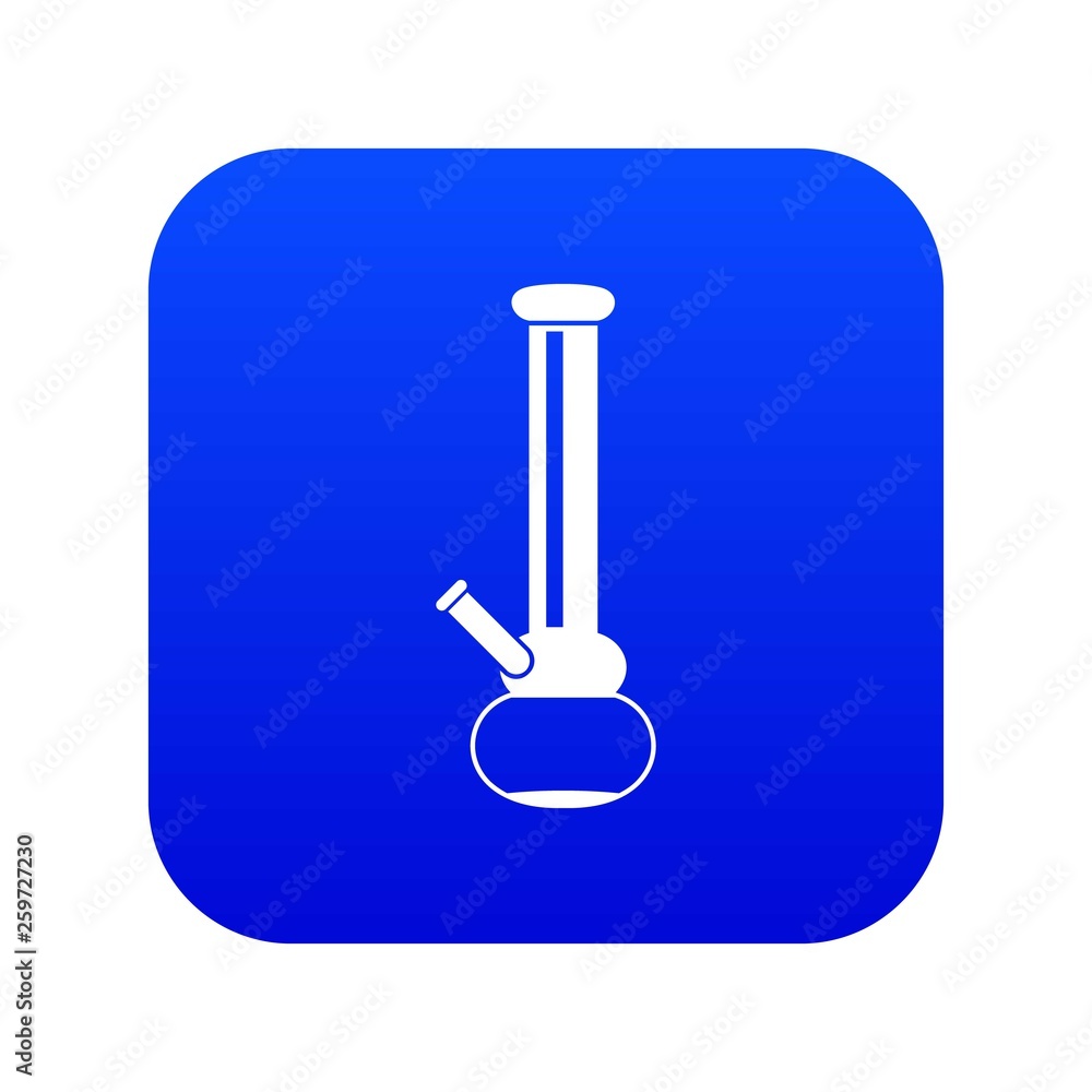 Bong for smoking marijuana icon digital blue for any design isolated on white vector illustration Bong for smoking marijuana icon digital blue for any design isolated on white vector illustration