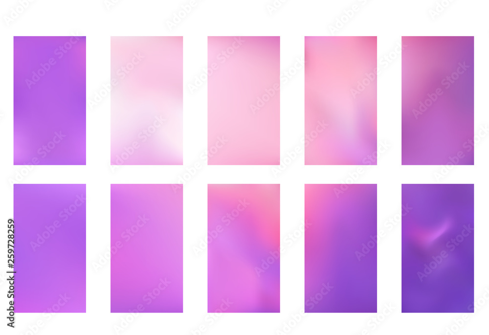 Soft color background. Modern screen vector design for mobile app. Soft color gradients.