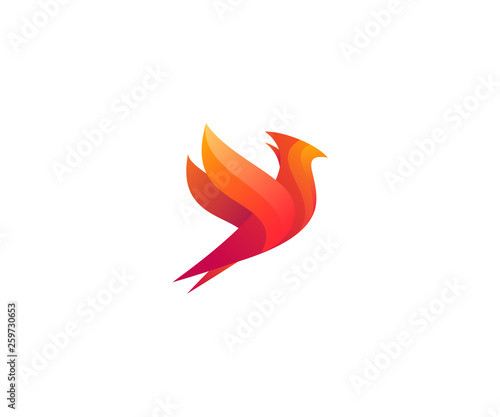 bird logo design template element