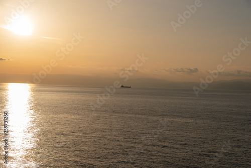 View from sunset cruise ship on the mediterranean sea © Mauro Marletto