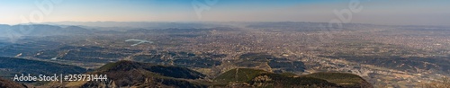 Cityscape panoramic view of Tirana, Albania as seen from the Dajti Express © photomaticstudio