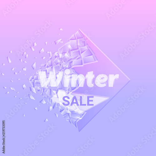 Winter sale ice explosion