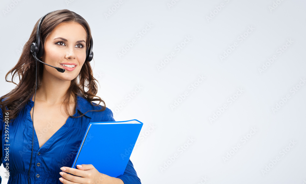 Support phone operator in headset Support phone operator in headset