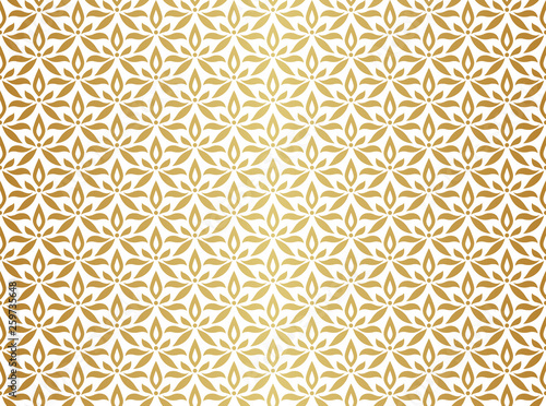 Ornamental Arabesque floral tiles seamless vector pattern. Abstract Flower Background.