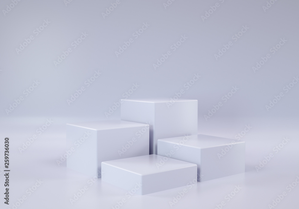 Blank Box Display. 3D rendering - 3d Illustration Blank Box Display. 3D rendering - 3d Illustration