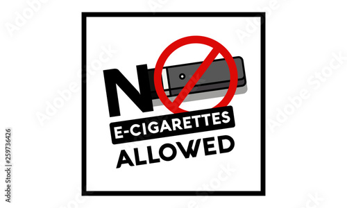 No E-Cigarettes Allowed Sign