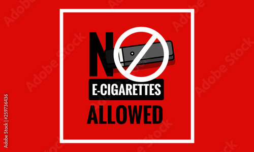 No E-Cigarettes Allowed Sign