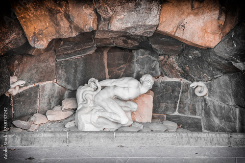 SWEDEN, Stockholm City Hall, The Punishment of Loki - Statue of Loki With Snakes