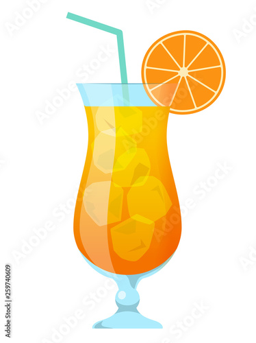 Orange juice illustration