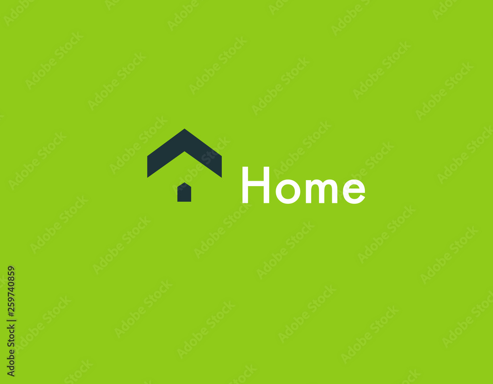 Logo silhouette of the roof of the house for the company Logo silhouette of the roof of the house for the company