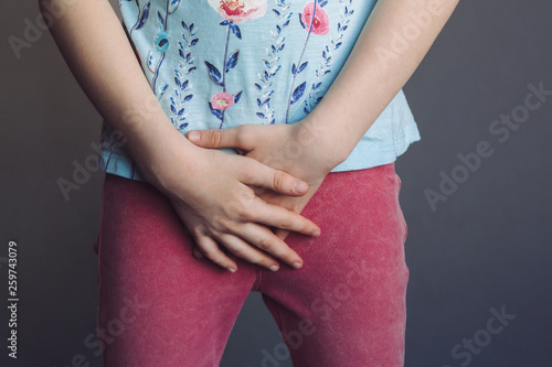 inflammation of the urinary system in a child, cystitis, urinary incontinence