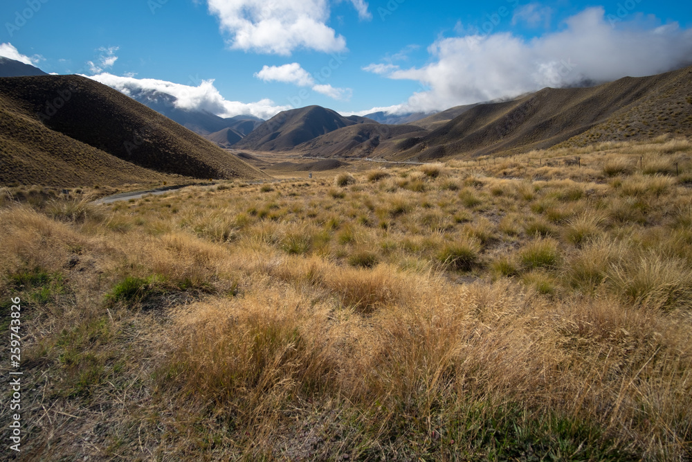 Mountain landscape, Lake Tekapo, New Zealand Mountain landscape, Lake Tekapo, New Zealand