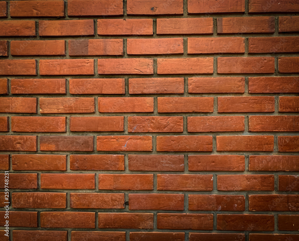 Fototapeta premium Old brick walls, brown background texture